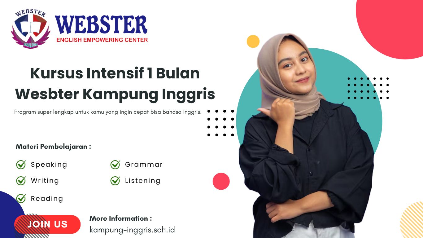 Belajar Bahasa Inggris Kilat di Webster Kampung Inggris Pare